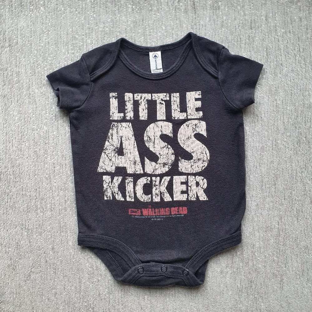 The Walking Dead "Little Ass Kicker" Bodysuit One Piece Size 6 Months